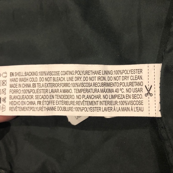 NWOT Faux Leather Moto Jacket - Picture 5 of 5